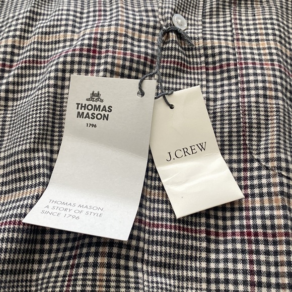J. Crew x Thomas Mason Flannel Button-down Slim XS NWT - Picture 3 of 5